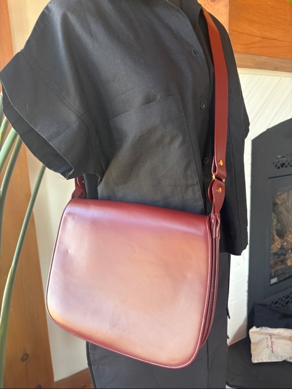 CARTIER Leather Messenger Bag